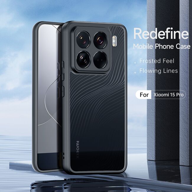 Husa pentru  Xiaomi 15 Pro Flowing Lines Comfort Grip - transparent