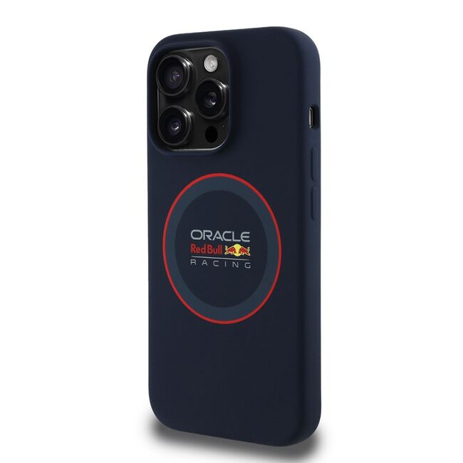 Husa premium pentru  iPhone 14 Pro  compatibila MagSafe Red Bull Racing - Albastru inchis