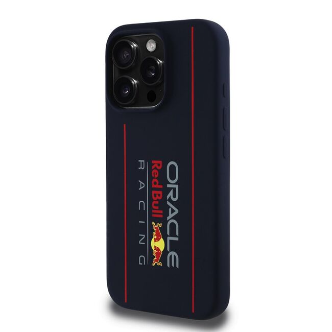 Husa premium pentru  iPhone 15 Pro compatibila MagSafe Red Bull Racing - Albastru inchis