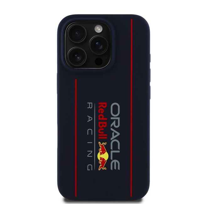Husa premium pentru  iPhone 15 Pro compatibila MagSafe Red Bull Racing - Albastru inchis