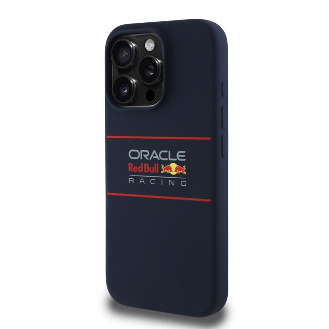 Husa premium pentru  iPhone 15 Pro compatibila MagSafe Red Bull Racing - Albastru royal