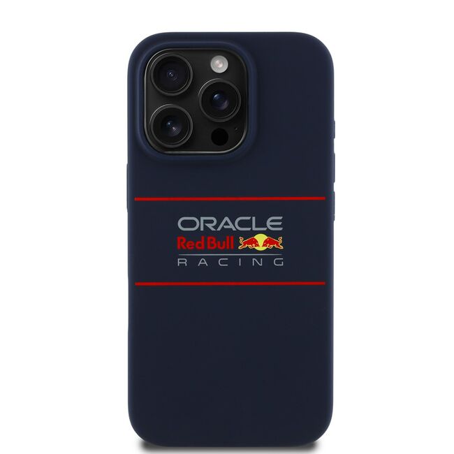 Husa premium pentru  iPhone 15 Pro compatibila MagSafe Red Bull Racing - Albastru royal