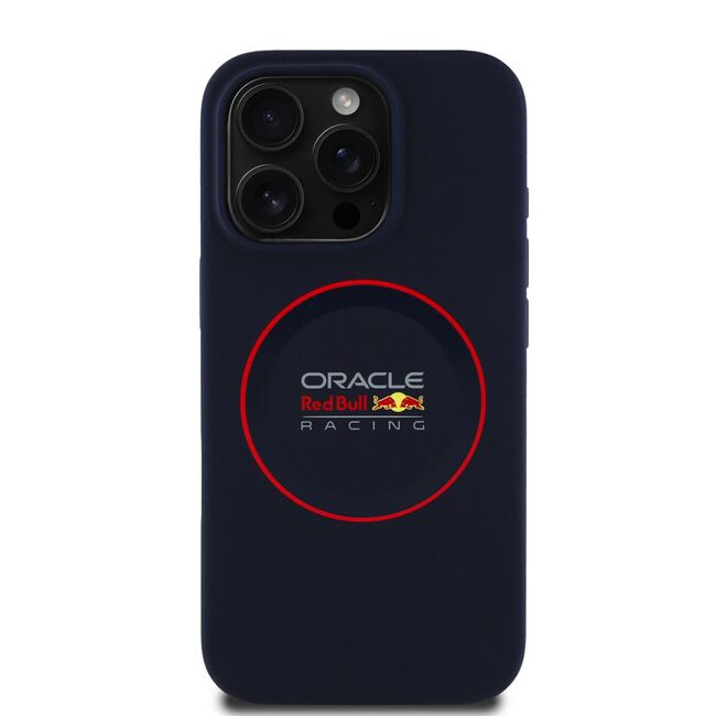 Husa premium pentru  iPhone 15 Pro compatibila MagSafe Red Bull Racing - Albastru