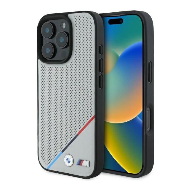 Husa premium pentru  iPhone 16 Pro Max compatibila MagSafe BMW Signature - Negru royal