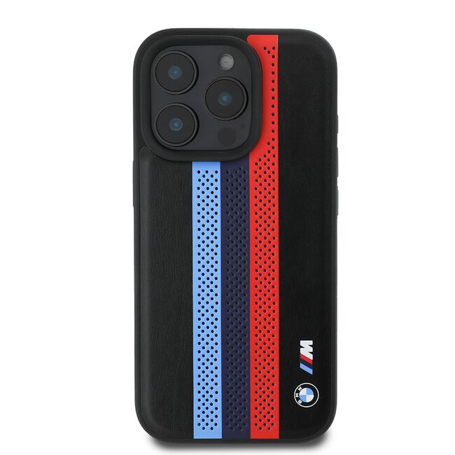 Husa premium pentru  iPhone 16 Pro Max compatibila MagSafe BMW Signature - Negru denim