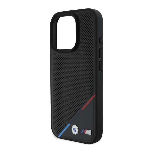 Husa premium pentru  iPhone 16 Pro Max compatibila MagSafe BMW Signature - Negru electric