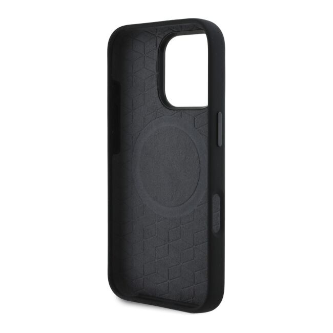 Husa premium pentru  iPhone 16 Pro Max compatibila MagSafe BMW Signature - Negru print