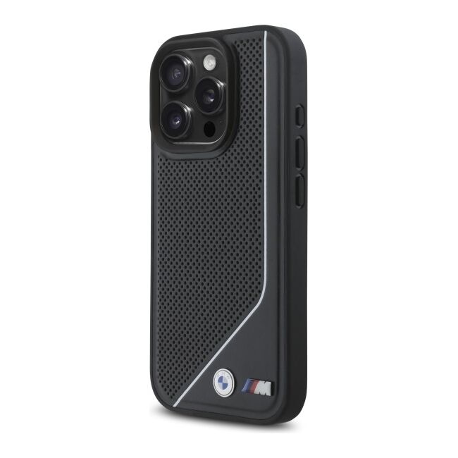 Husa premium pentru  iPhone 16 Pro Max compatibila MagSafe BMW Signature - Negru