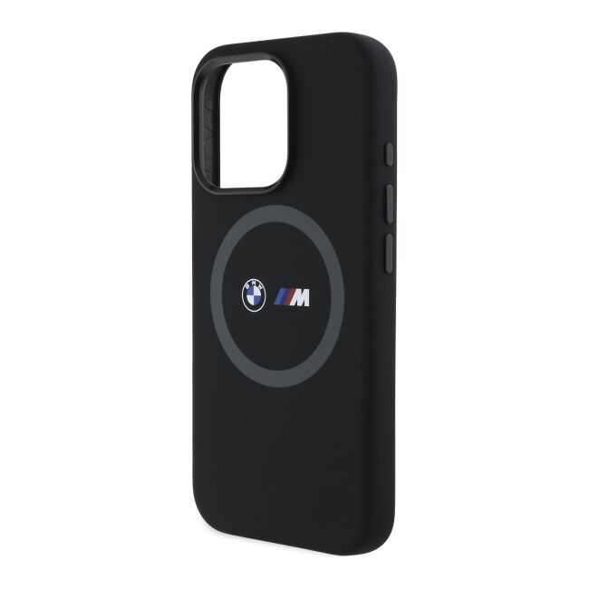 Husa premium pentru  iPhone 16 Pro Max compatibila MagSafe BMW Signature - Negru print