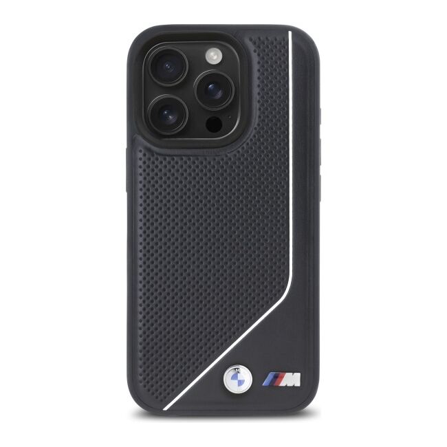Husa premium pentru  iPhone 16 Pro Max compatibila MagSafe BMW Signature - Negru