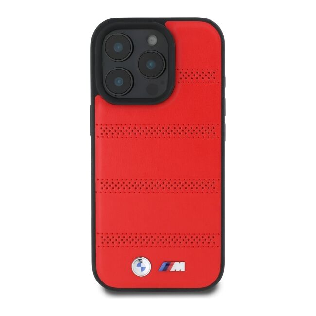 Husa premium pentru  iPhone 16 Pro Max compatibila MagSafe BMW Signature - Rosu