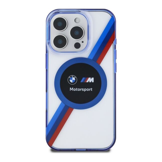 Husa premium pentru  iPhone 16 Pro Max compatibila MagSafe BMW Signature - Transparent