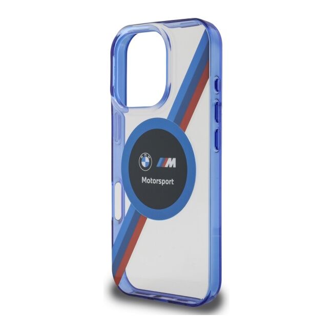 Husa premium pentru  iPhone 16 Pro Max compatibila MagSafe BMW Signature - Transparent