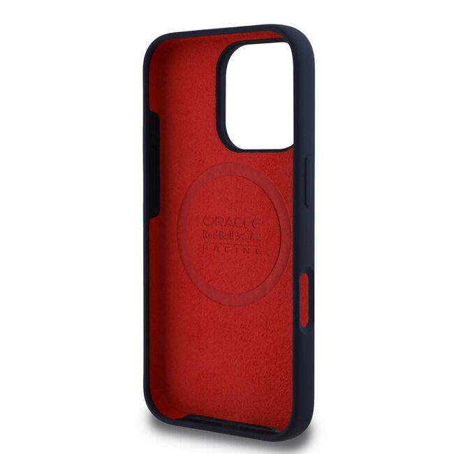 Husa premium pentru  iPhone 16 Pro Max compatibila MagSafe Red Bull Racing - Albastru royal