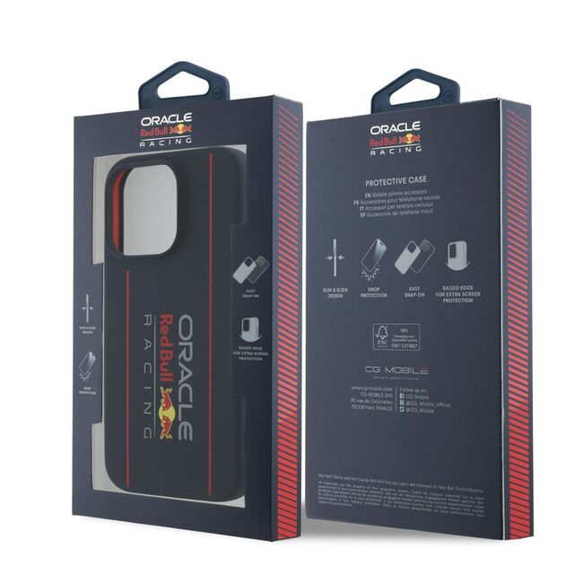 Husa premium pentru  iPhone 16 Pro Max compatibila MagSafe Red Bull Racing - Albastru