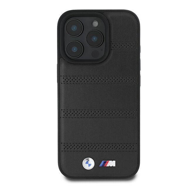 Husa premium pentru  iPhone 16 Pro compatibila MagSafe BMW Signature - Negru denim