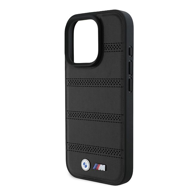 Husa premium pentru  iPhone 16 Pro compatibila MagSafe BMW Signature - Negru denim