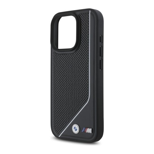 Husa premium pentru  iPhone 16 Pro compatibila MagSafe BMW Signature - Negru royal