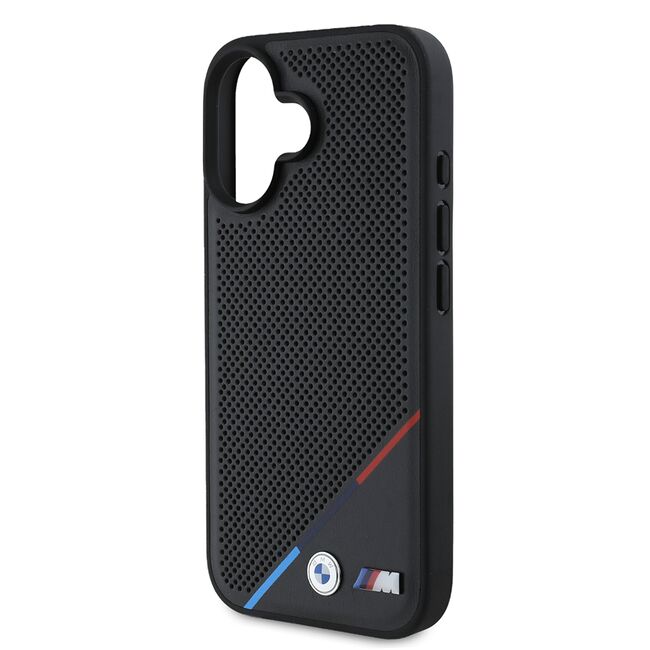 Husa premium pentru  iPhone 16 compatibila MagSafe BMW Signature - Negru denim