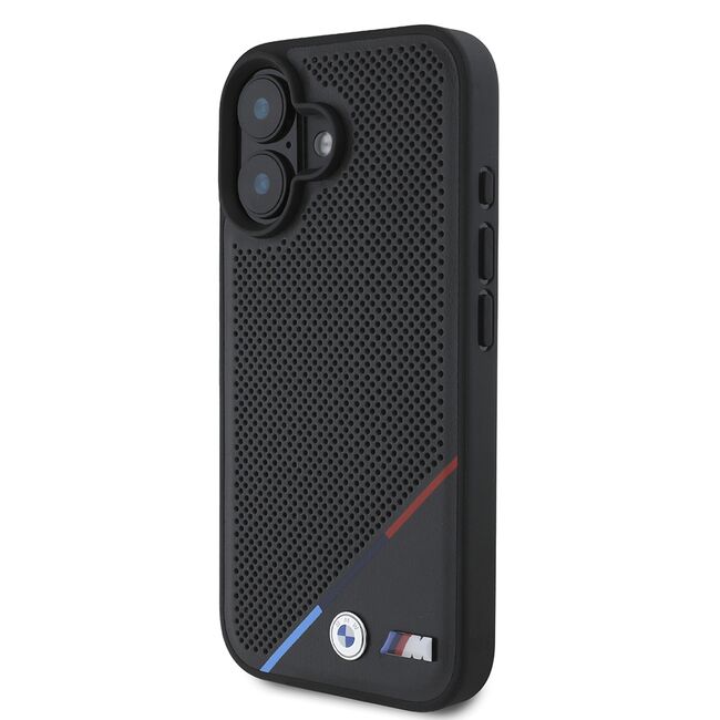 Husa premium pentru  iPhone 16 compatibila MagSafe BMW Signature - Negru denim