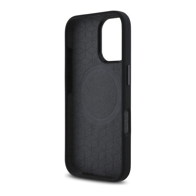 Husa premium pentru  iPhone 16 compatibila MagSafe BMW Signature - Negru