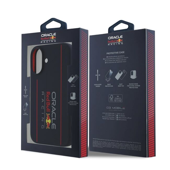 Husa premium pentru  iPhone 16 compatibila MagSafe Red Bull Racing - Albastru inchis