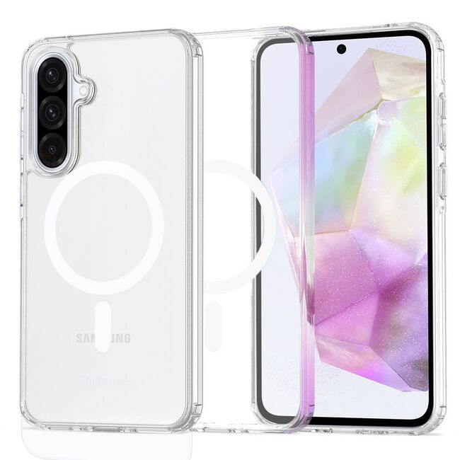 Huse pentru  Samsung Galaxy A36 cu MagSafe Crystal Clear Back Series - Transparent