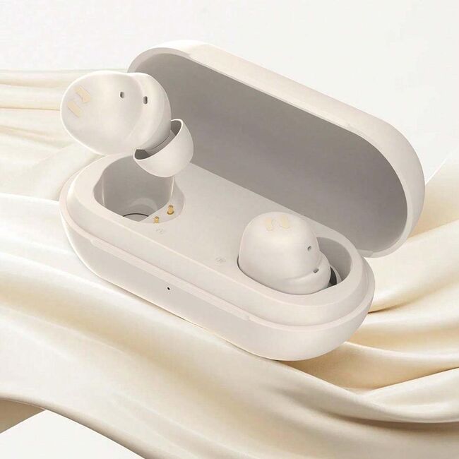 Casti in-ear TWS, Bluetooth, Type-C Havit TW969 Lite, bej