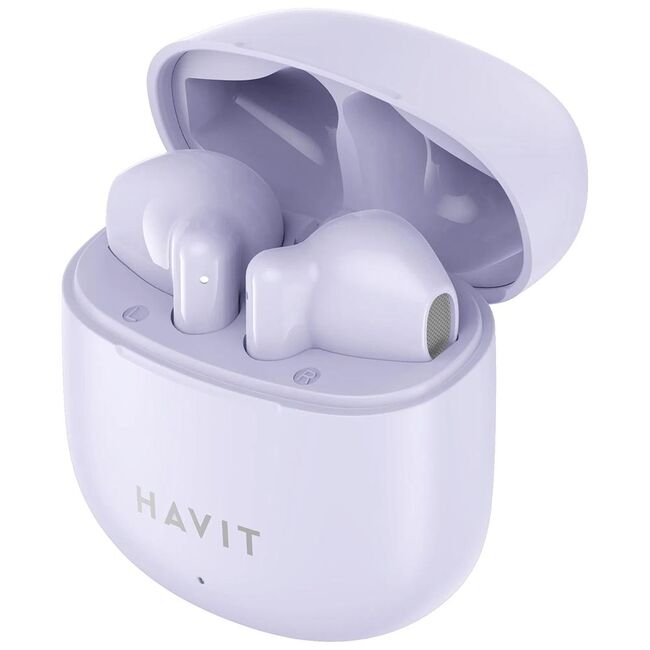 Casti Bluetooth in-ear, True Wireless Havit TW976, mov