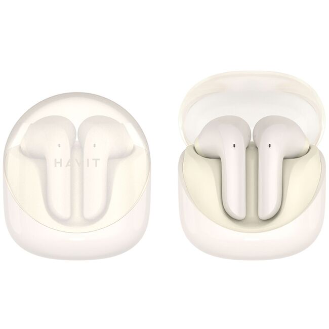 Casti gaming in-ear TWS Bluetooth Havit Modern Buds TW974, bej