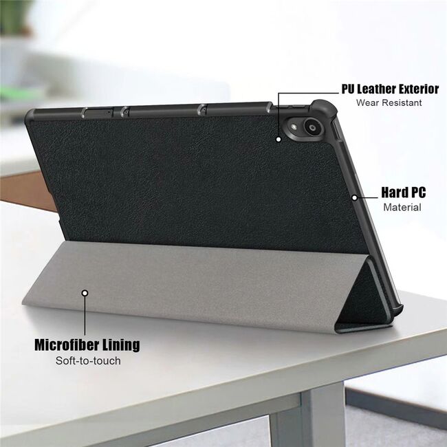 Husa tableta Lenovo Tab P11 / P11 Plus 11 inch ProCase Smart Ultralight de tip stand, negru