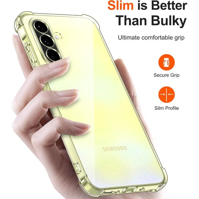 Husa pentru  Samsung Galaxy A26 Slim Anti-Shock 1.5mm reinforced 4 corners, Transparent