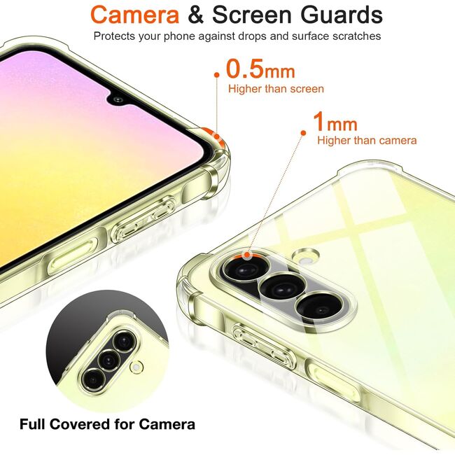 Husa pentru  Samsung Galaxy A26 Slim Anti-Shock 1.5mm reinforced 4 corners, Transparent