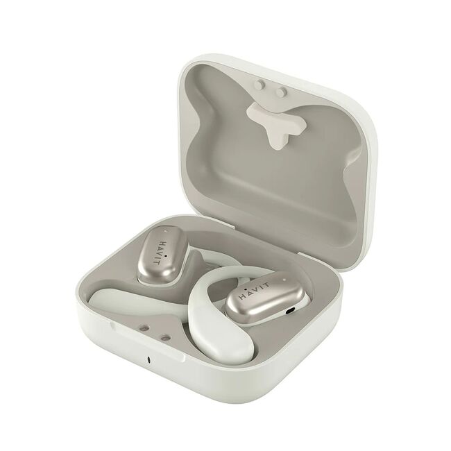 Casti True Wireless Bluetooth cu microfon Havit OWS902, gri