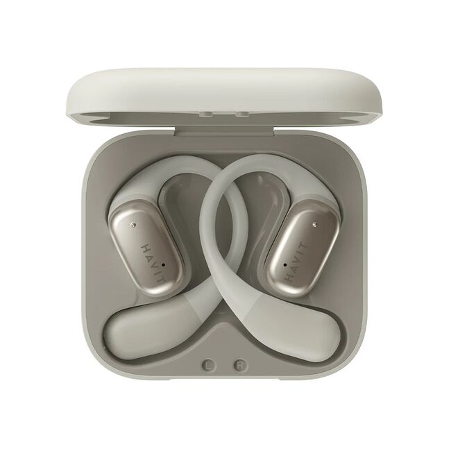 Casti True Wireless Bluetooth cu microfon Havit OWS902, gri