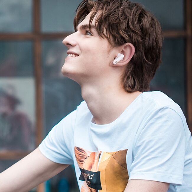 Casti in-ear TWS Bluetooth 5.4, ENC Havit TW982, roz