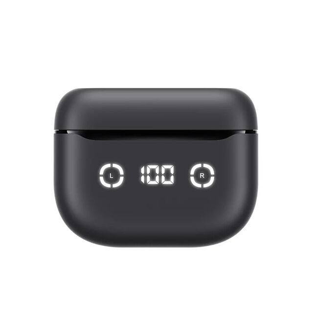 Casti wireless Bluetooth cu afisaj digital Havit TW984, negru