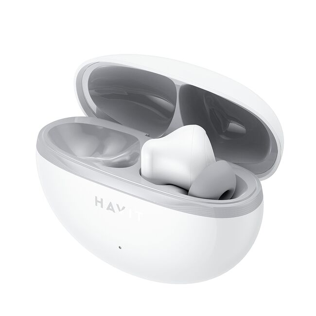 Casti Bluetooth cu microfon, TWS earbuds Havit TW986, alb