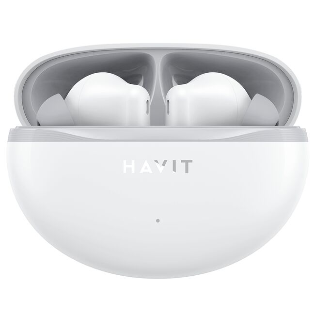 Casti Bluetooth cu microfon, TWS earbuds Havit TW986, alb