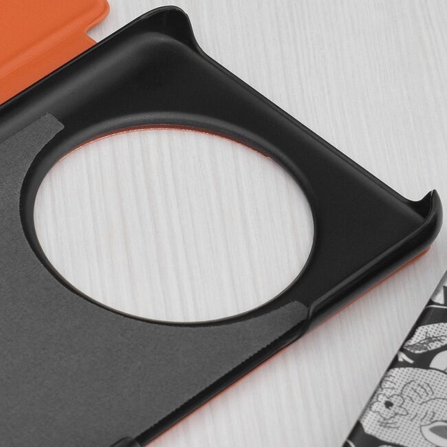 Husa pentru  Honor Magic 7 Lite tip carte, Smart View, Portocaliu