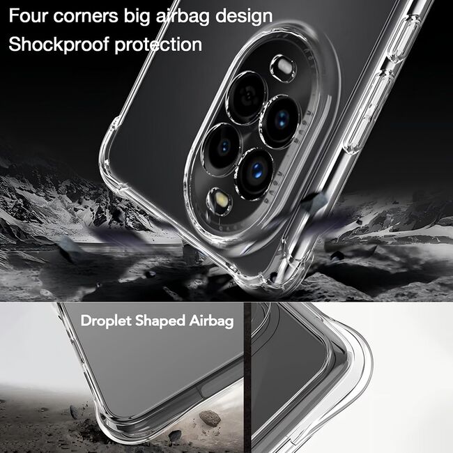 Husa pentru  Huawei Nova 13 Pro Slim Anti-Shock 1.5mm reinforced 4 corners, Transparent