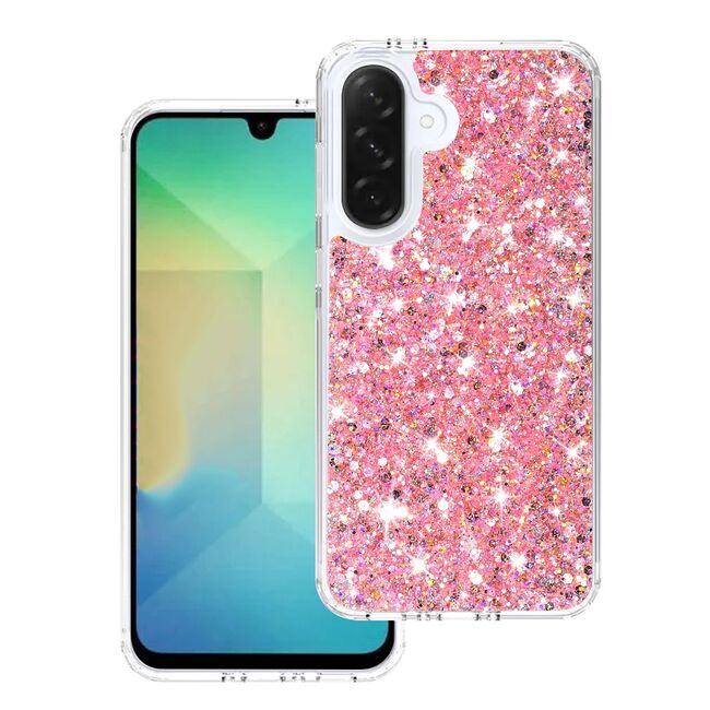 Husa pentru  Samsung Galaxy A26 cu sclipici Liquid Crystal Glitter, Roz