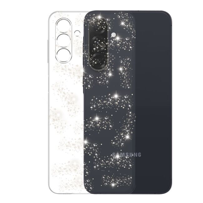 Husa pentru  Samsung Galaxy A26 cu sclipici Liquid Crystal Glitter, Transparent