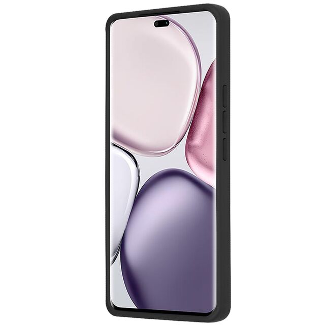 Husa de protectie pentru Honor Magic 7 Lite premium cu inel stand rotativ, suport magnetic si bumper anti-alunecare - negru