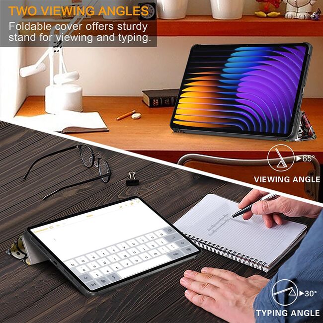 Husa pentru  Xiaomi Pad 7 / 7 Pro tip stand functie sleep/wake-up, protectie 360 - Galaxy