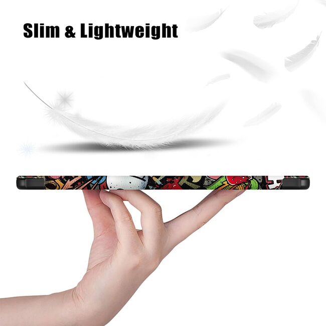 Husa pentru  Xiaomi Pad 7 / 7 Pro tip stand functie sleep/wake-up, protectie 360 - Graffiti