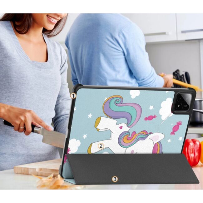Husa pentru  Xiaomi Pad 7 / 7 Pro tip stand functie sleep/wake-up, protectie 360 - Unicorn