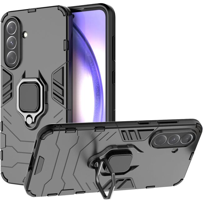 Husa pentru  Samsung Galaxy A36 cu inel Ring Armor Kickstand Tough, Negru