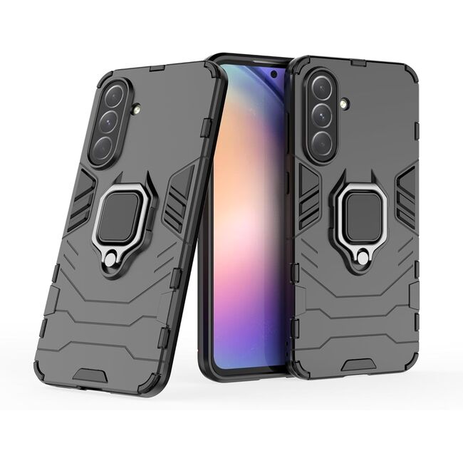 Husa pentru  Samsung Galaxy A36 cu inel Ring Armor Kickstand Tough, Negru