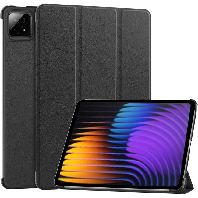 Husa pentru  Xiaomi Pad 7 / 7 Pro tip stand functie sleep/wake-up, protectie 360 - Negru
